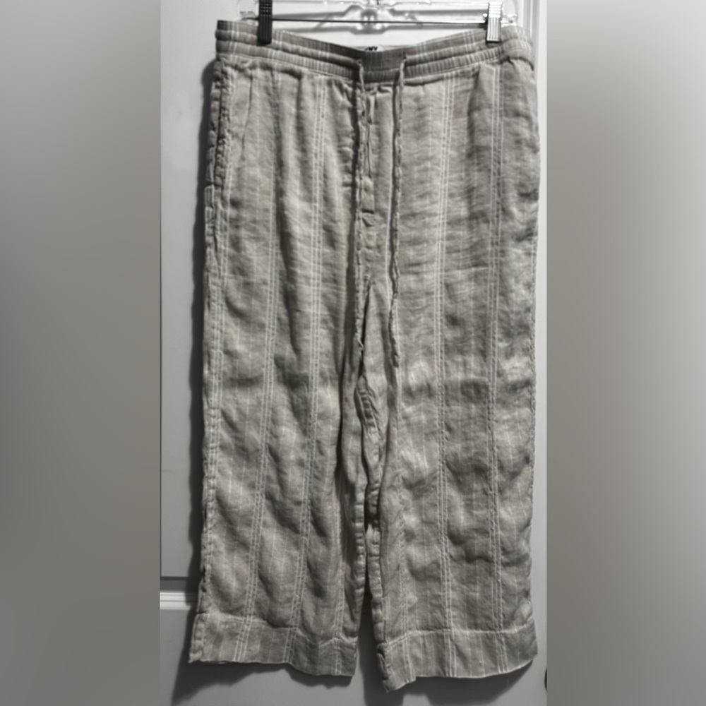 DKNY Pure Textured Pants in Soft Beige
